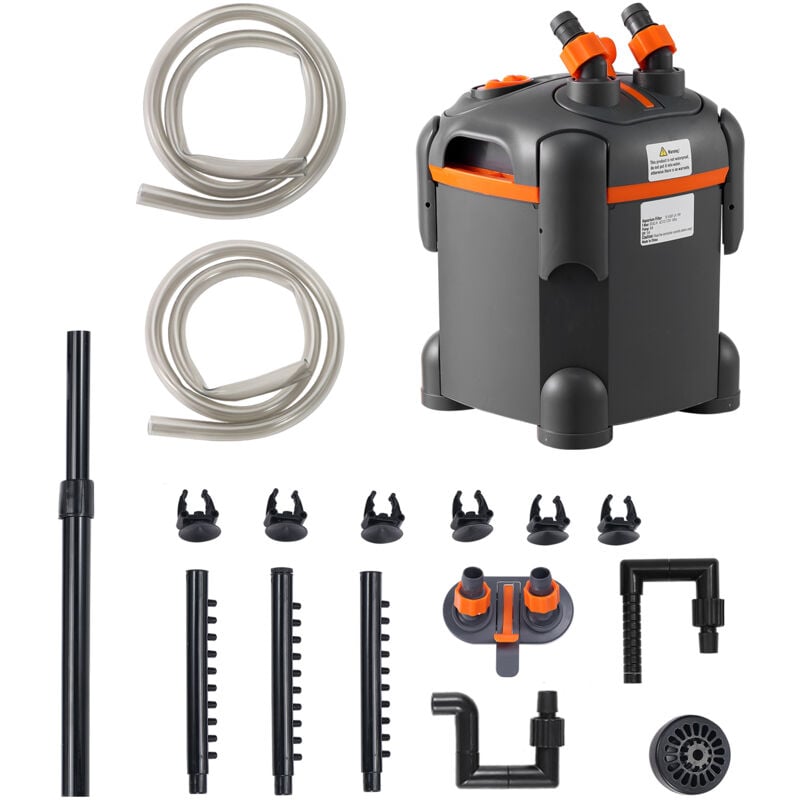 Aquariumfilter 172 gph, 30 Gallonen Kanisterfilter, ultraleiser Tauchkraftfilter mit UV-Schutz, Multifunktion für Aquarien, 8 w - Mophorn