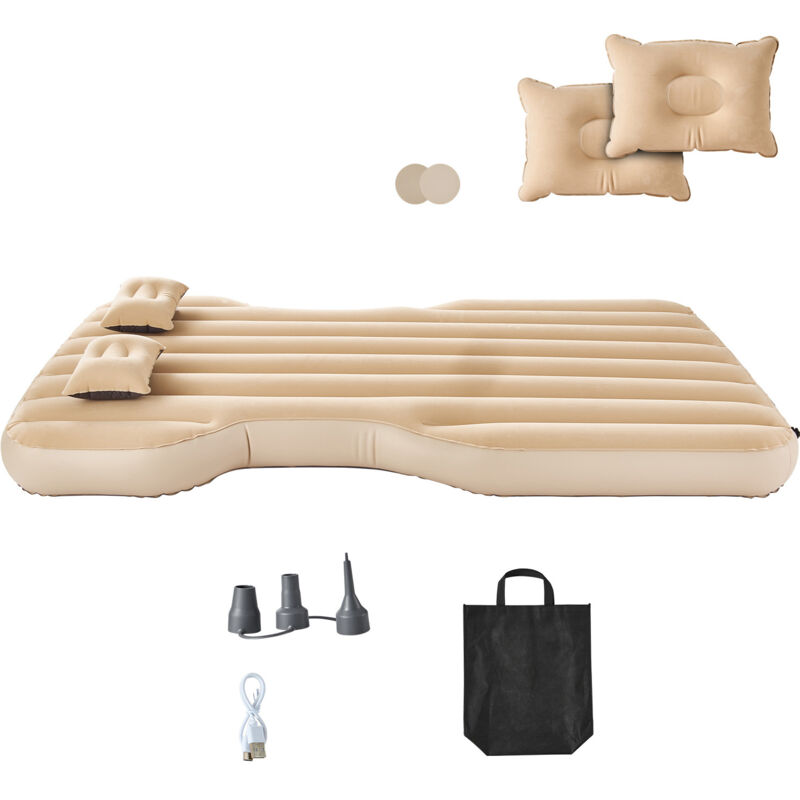 Mophorn Auto-Luftmatratze für Tesla Model Y (2020–2024), aufblasbare Campingmatratze, beflockte und verstärkte Reisebettmatte, tragbare