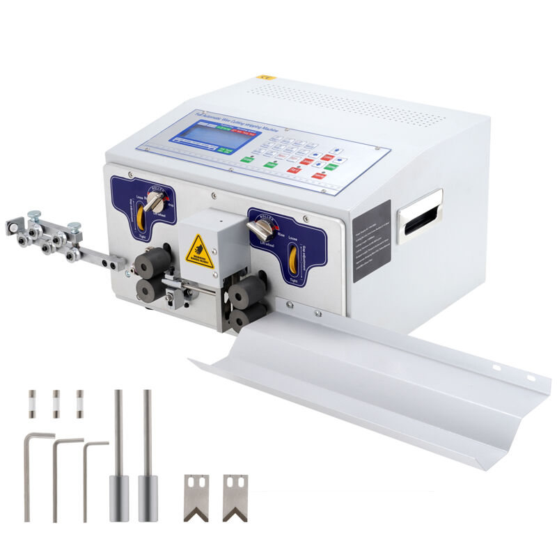 Mophorn - Automatische Abisoliermaschine 300 v, computergesteuertes Abisolierwerkzeug mit Glätteisen und Auffangplatte für Drähte von 0,1–10 mm²