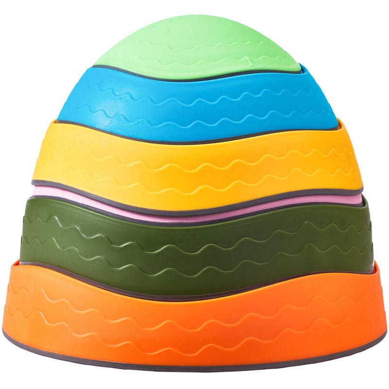 Balance-Trittsteine für Kinder, 6 Stück, bis zu 100 kg, rutschfest, für Kinder ab 3, 4, 5, 6, 7 und 8 Jahren, zum Spielen im Innen- und Außenbereich