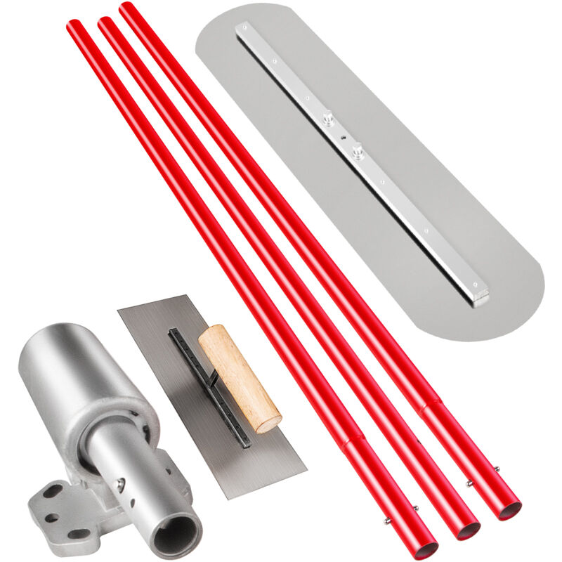 Mophorn Bull Float Beton Schwimmer 900x200mm Zement Werkzeug mit Stöcken Bull Float Griff Halterung