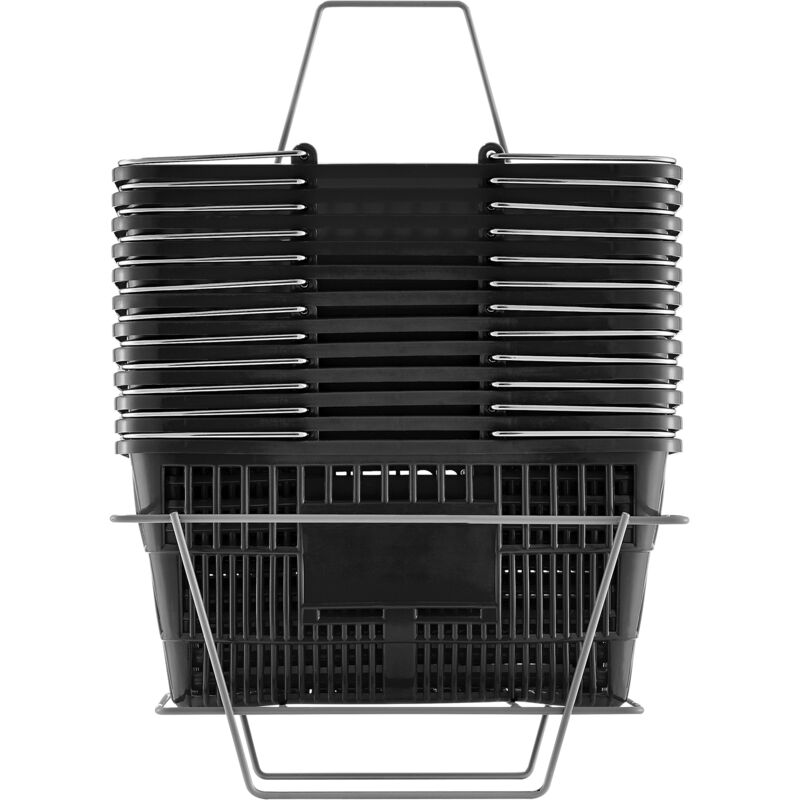 Mophorn - Der-Einkaufskorb, erhältlich im 12er-Set, ist eine erstklassige Wahl für Ihre Einkaufsbedürfnisse. Diese 21-Liter-Einkaufskörbe aus