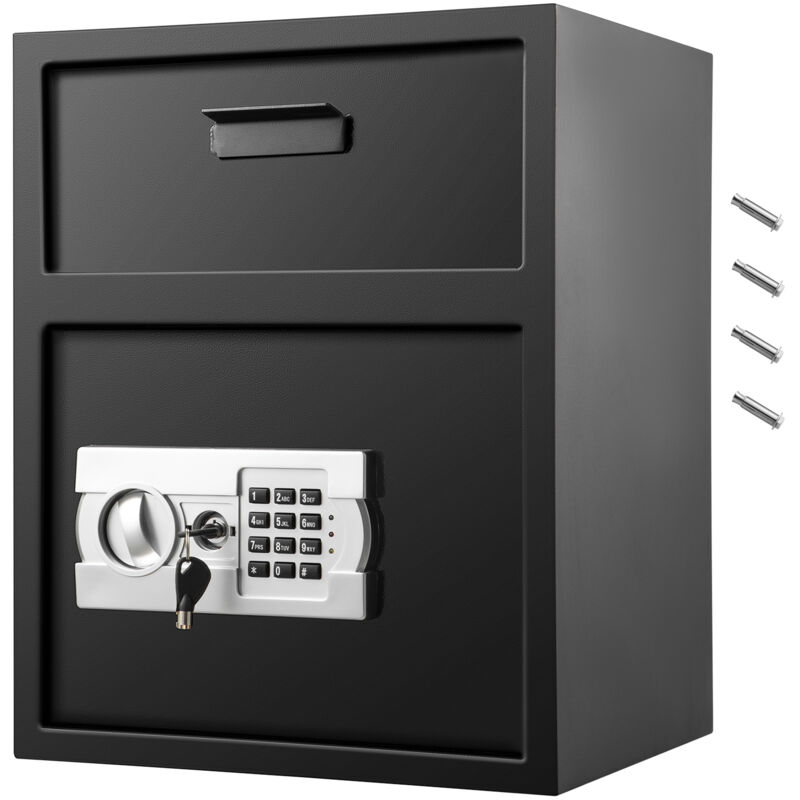 Mophorn - Digital Depository Safe Electronic Code Lock, Carbon Steel Deposit Safe mit zwei Notschlüsseln, Restaurant Safe für Home Hotel Office