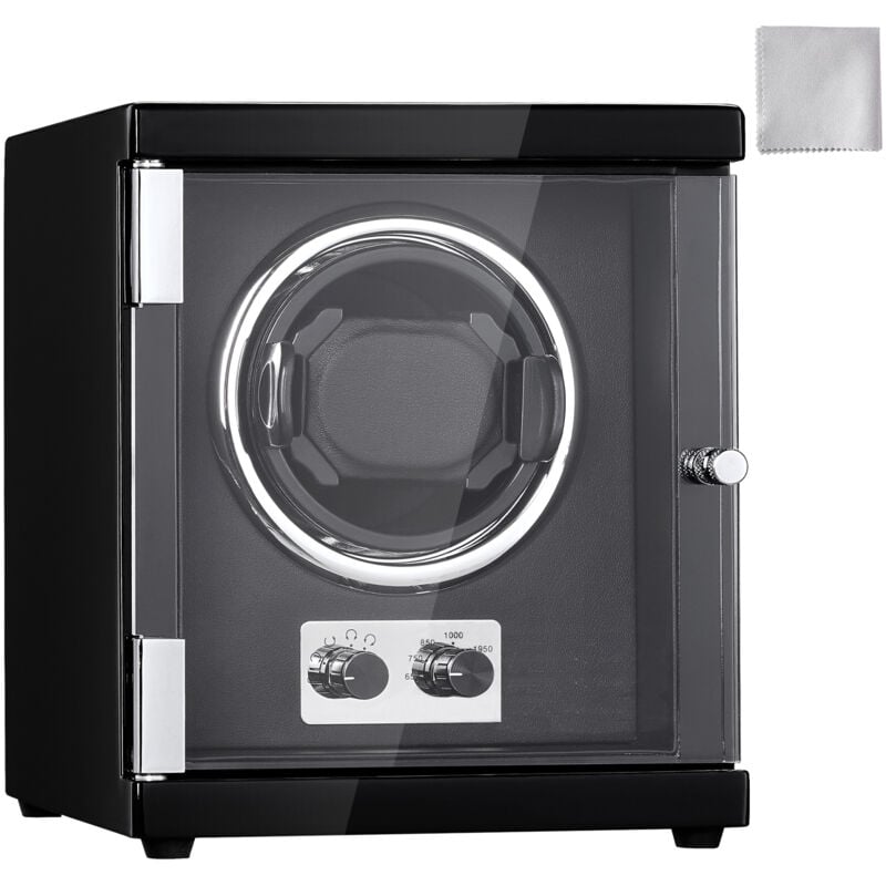 Mophorn Einzel-Uhrenbeweger für Herren- und Damen-Automatikuhren, superleiser japanischer Mabuchi-Motor, blaues LED-Licht, Adapter, hochdichtes