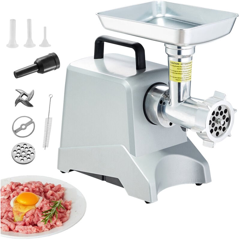 Mophorn - Elektrischer Fleischwolf von – 5 Pfund/Min. Leistung, 575 w (max. 800 w). Ein industrieller Fleischwolf mit Klinge, Mahlplatte,