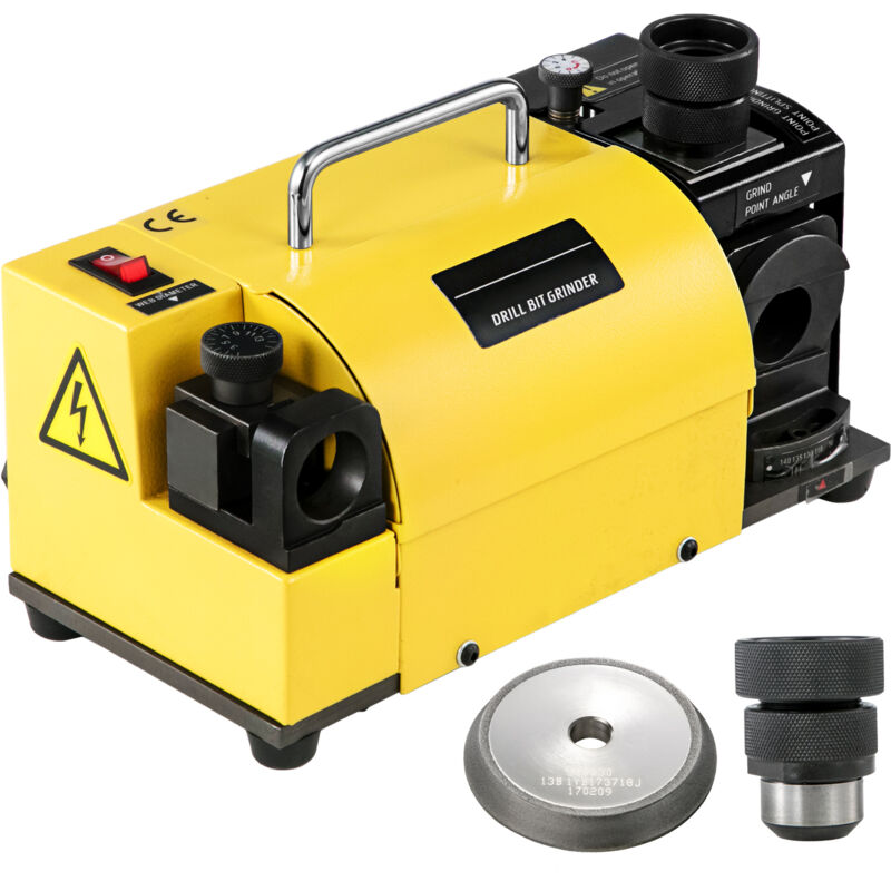 Mophorn End Mill Sharpener MR-13B, Φ3-Φ13 Drill Bits & Grinder, 6 Collets, Portable CNC Router Bit Sharpener, Adjustable Angle Grinding Machine