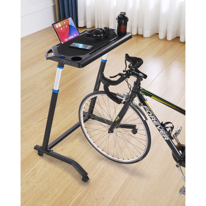 Fahrrad-Schreibtisch, faltbar, mobil, multifunktionaler Fitness-Schreibtisch mit Haltegriff für das Home-Office - Mophorn