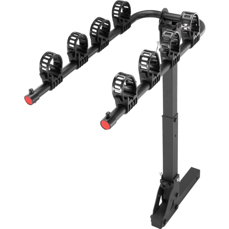 Mophorn - Fahrradträger für 4 Fahrräder, Fahrradträger für die Anhängerkupplung, 150 Pfund Tragkraft, Kipp- und Klappdesign, wackelfreier U-Bolzen