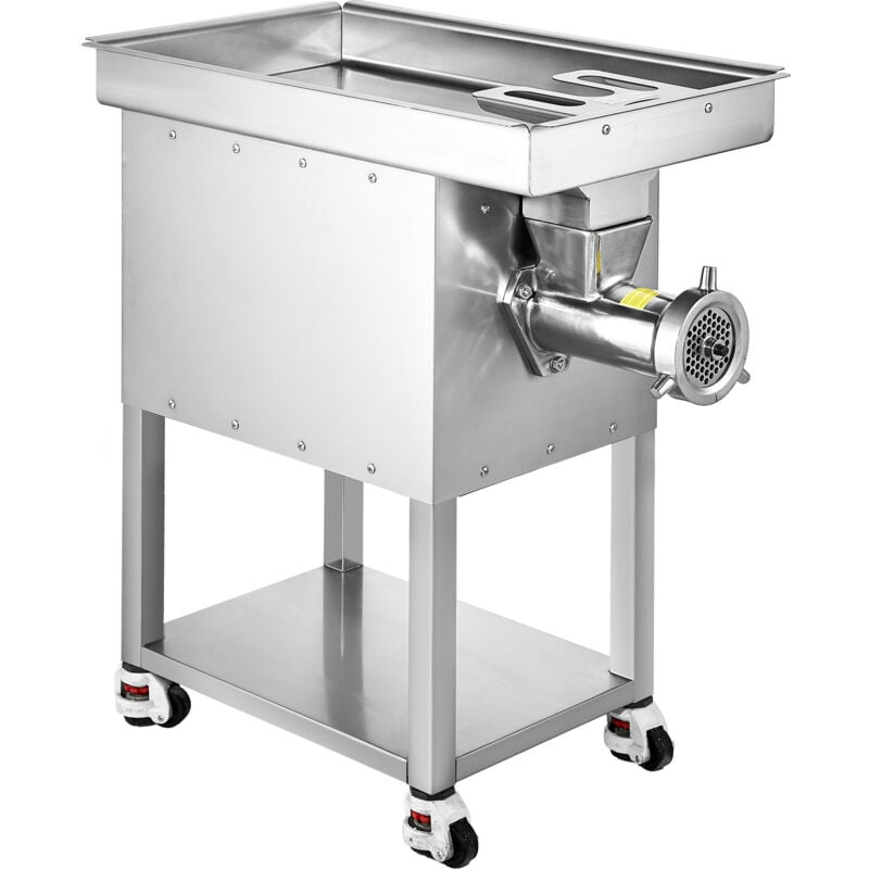 Mophorn - Fleischwolf 22 Pfund/Min., elektrisch, gewerblicher Fleischwolf aus Edelstahl mit Klinge, Mahlplatte, Wurstmaschine