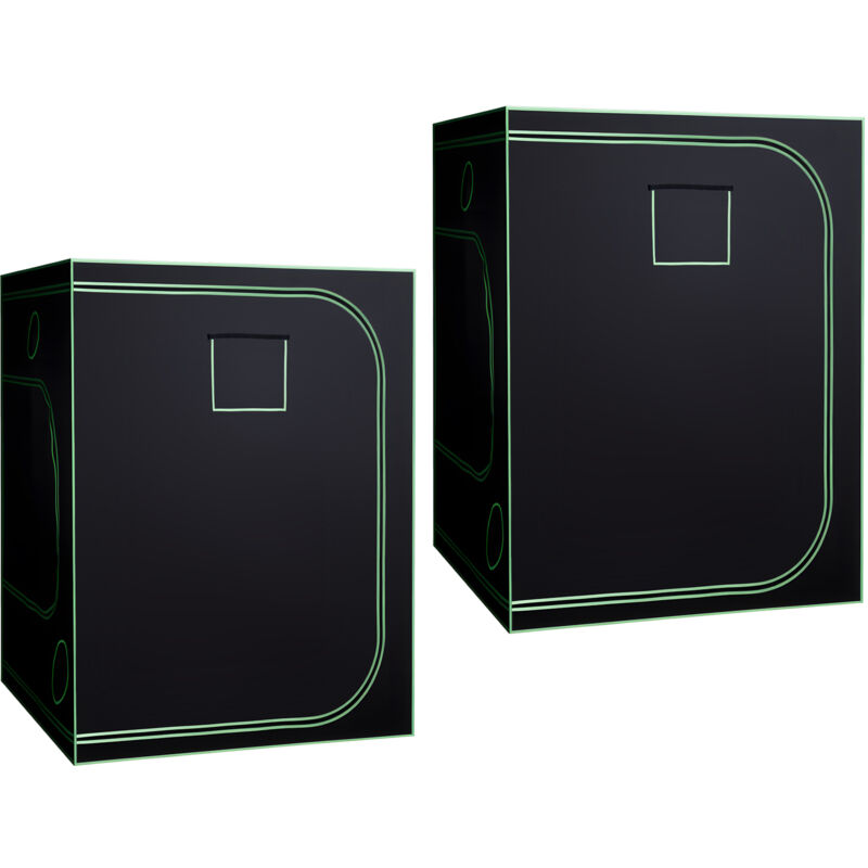 Mophorn Growzelt 150x150x200 cm, Indoor-Pflanzenzelt mit LED-Zuchtlicht & Belüftungssystem, Growbox aus 600D Mylar, Zuchtzelt für Blumen und Gemüse