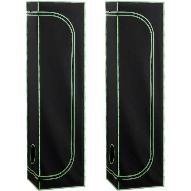 Mophorn Growzelt 40x40x160 cm, Pflanzenzelt mit 600D hochreflektierendem Mylar, Indoor-Zuchtzelt mit Sichtfenster, Bodenwanne und Reißverschluss,