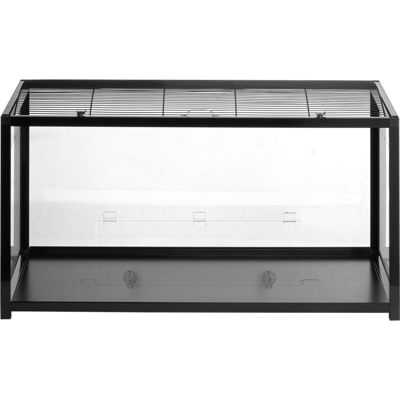 Mophorn Hamsterkäfig, 360° transparente Sicht, geräumig 96,5 x 47,5 x 55,6 cm, belüfteter Kleintierkäfig für Hamster, Mäuse, Meerschweinchen