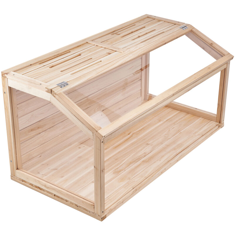 Mophorn Hamsterkäfig aus Holz, 270°-Sichtfeld, 81,3 x 40,6 x 40,6 cm, zu öffnende Oberseite, belüfteter Käfig für Mäuse, Rennmäuse, Ratten,