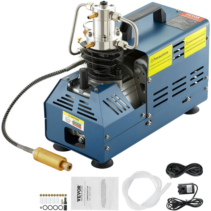Mophorn Hochdruck Luftkompressor 4500PSI 30MPA 300BAR 1800W 220V Manueller Stop für Paintball PCP Luftgewehr Tauchen Flasche