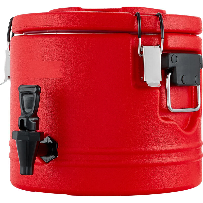 Mophorn Isolierter Getränkespender 8 L Thermo-Behälter für heiße und kalte Getränke mit Zapfhahn, lebensmittelechter Krug aus 304er-Edelstahl, ideal