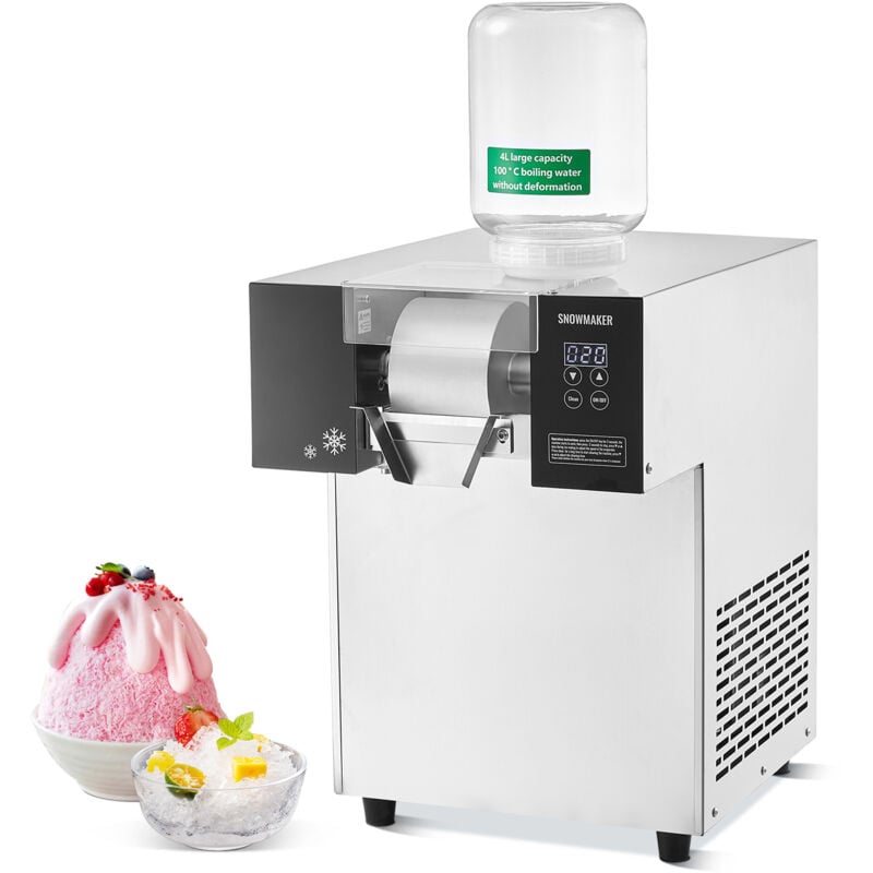 Mophorn - Kommerzielle Schneeflocken-Eismaschine von, 397 Pfund/24 Stunden, Edelstahl, luftgekühlt