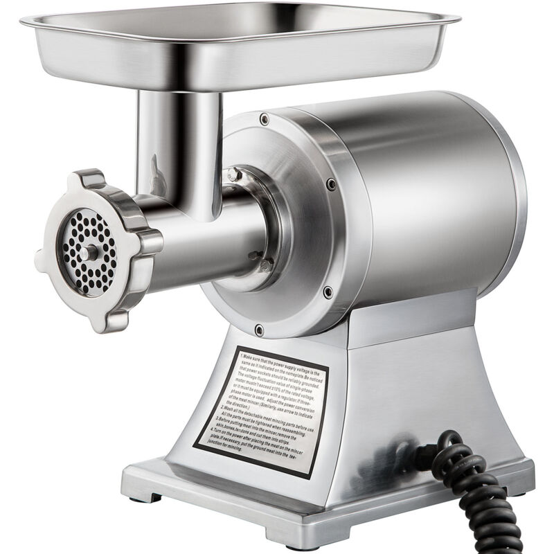 Mophorn - Kommerzieller elektrischer Fleischwolf, 1100W, 1.5HP, 220RPM, Edelstahl, Fleischwolf und Wurstfüller für den industriellen und privaten