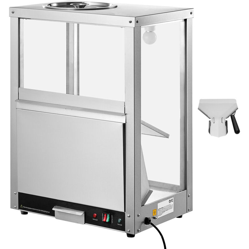 Mophorn - Kommerzieller Nacho-Chip-Wärmer von , 80 l, Edelstahl, Heizsockel und Warmhaltelicht, ideal für Nacho-Chips, Popcorn, Kartoffelchips und