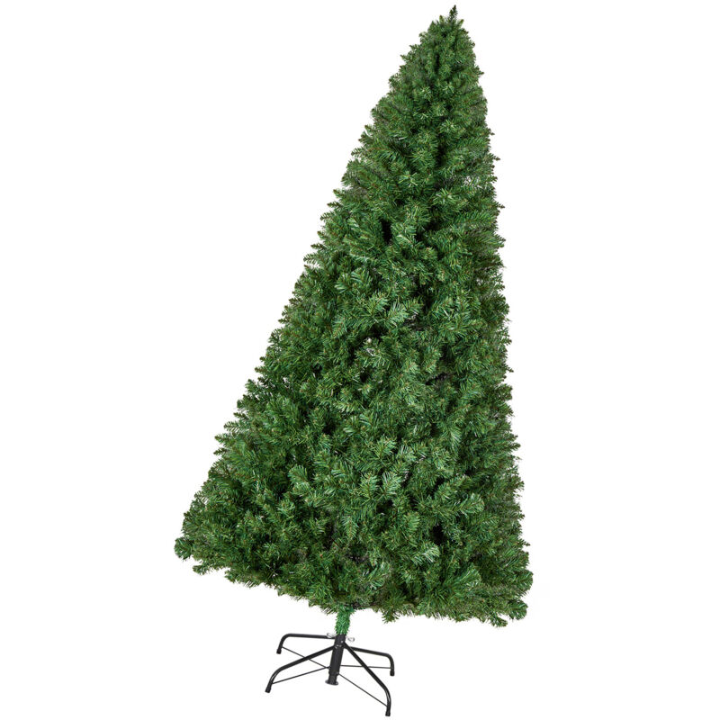 Mophorn Künstlicher Weihnachtsbaum, 1,8 m Tannenbaum aus PVC, realistische Optik, mit 1250 Zweigspitzen und robustem Metallständer – ideal für