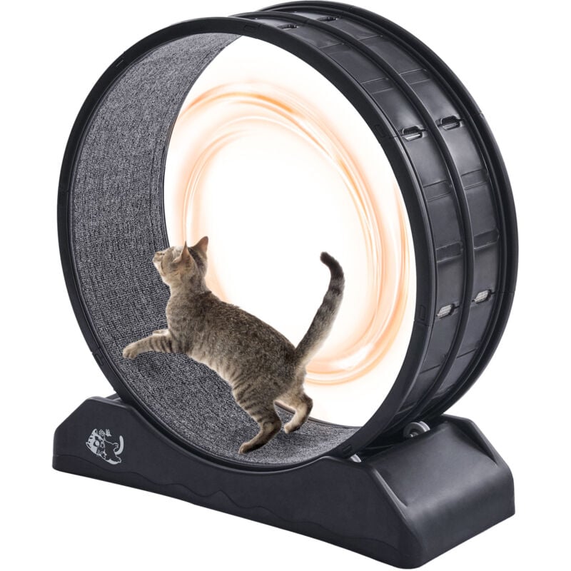 Mophorn - Laufrad für Katzen, 31,5 Zoll, großes Laufrad für Katzen im Innenbereich, schwarz