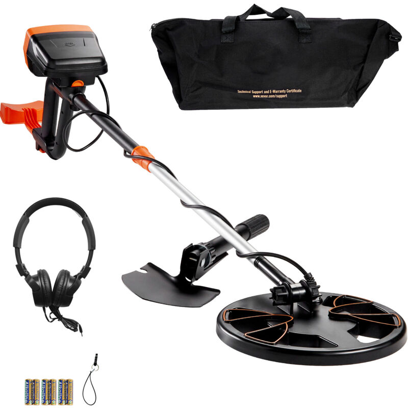 Mophorn - Metalldetektor für Erwachsene und Kinder, 8-Zoll-wasserdichte Suchspule, einstellbarer 38–49-Zoll-Golddetektor mit hochpräziser