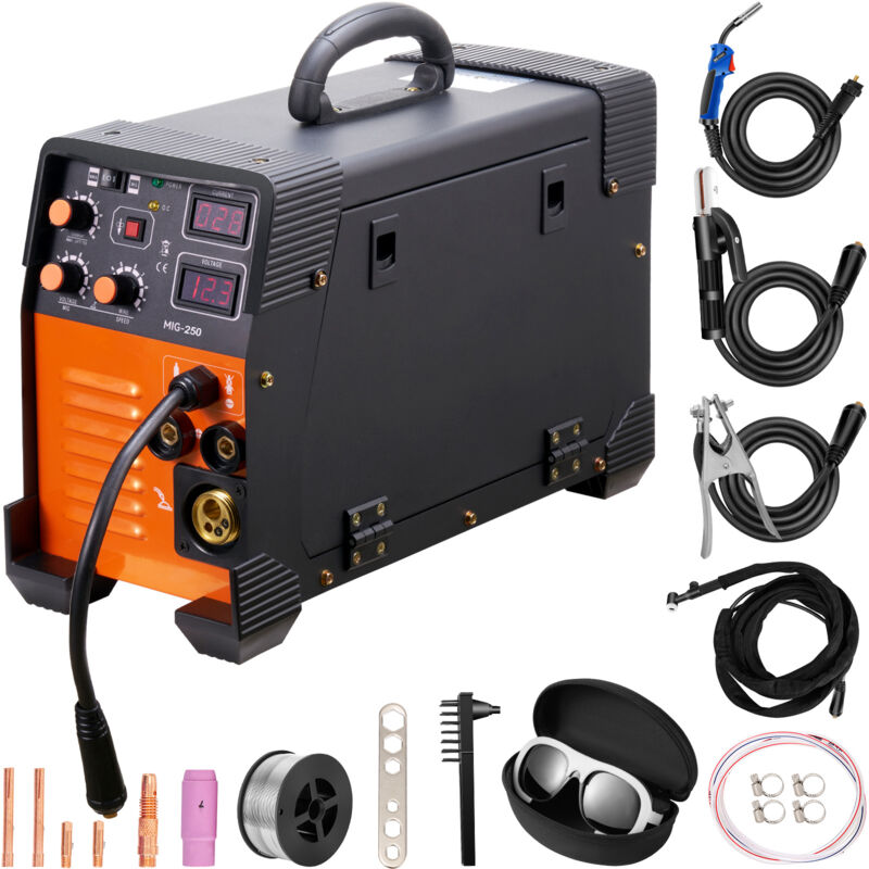 Mig Schweißer 250 Amp 3 in 1 Schweißmaschine 220V tig mma Stick igbt dc Inverter Schweißgerät Digital Display - Mophorn
