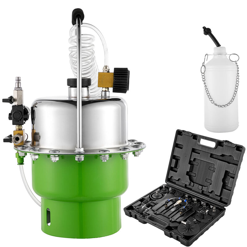 Mophorn Pneumatisches Druckentlüftungsset, tragbares Bremsen- und Kupplungsentlüftungsgerät für Werkstatt und Mechaniker, 12V, rot