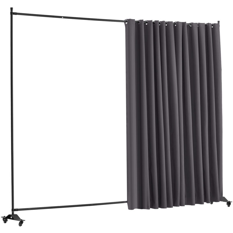 Mophorn - Raumteiler-Tragbarer Platten-Raumteiler mit Rädern, Vorhang teiler. Freistehender Datenschutz bildschirm