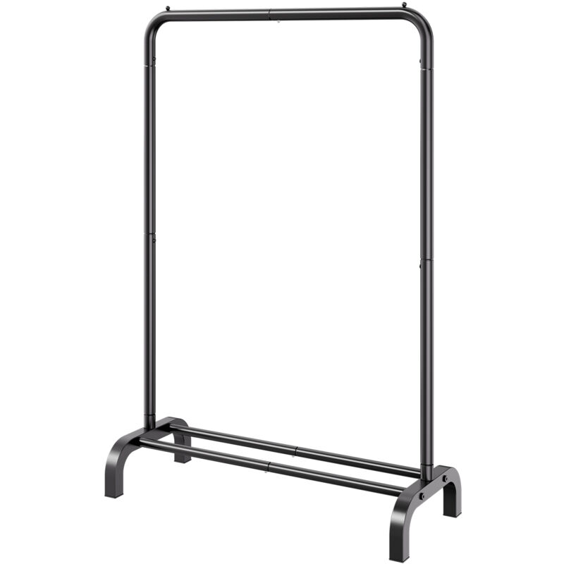 Mophorn - Robuster Kleiderständer, Kleiderständer mit Kleiderstange und Ablagefläche unten, Ideal für Schlafzimmer und Gästezimmer