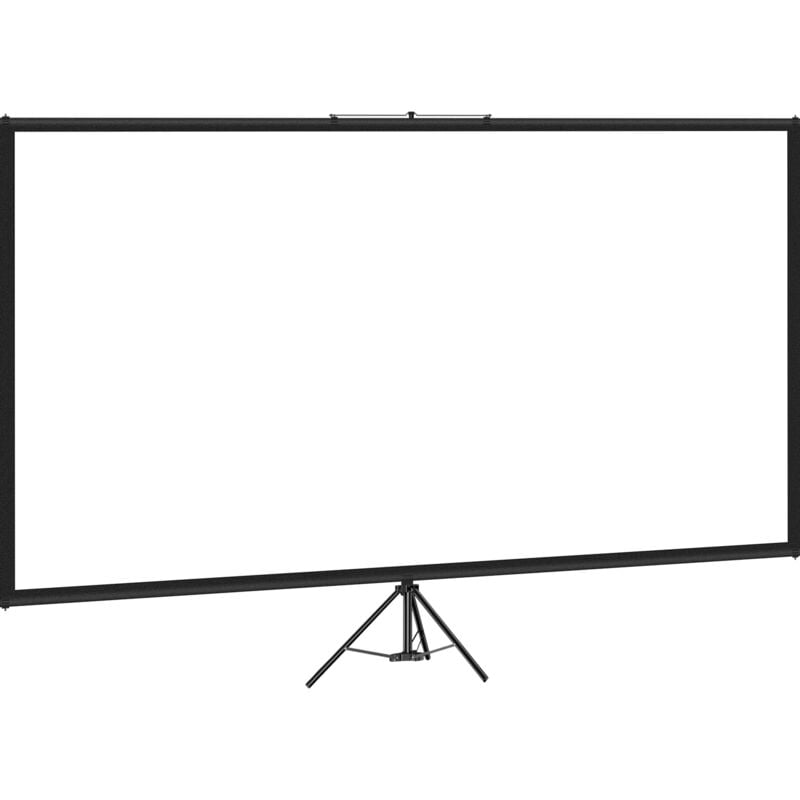 Mophorn - Stativ Projektor Leinwand mit Ständer 60 Zoll 16:9 4K hd Faltenfrei Höhenverstellbar Tragbare Leinwand Indoor Outdoor Film Heimkino Gaming