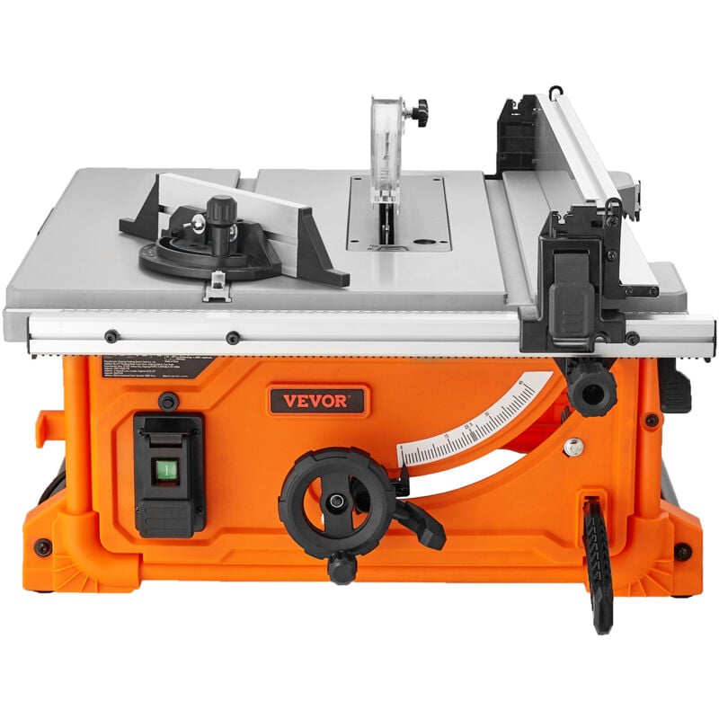 Mophorn - Tischkreissäge 10 Zoll 8 Ampere, 25 Zoll maximale Schnittkapazität 4400 U/min Schnittgeschwindigkeit 40T Sägeblatt Tragbare kompakte