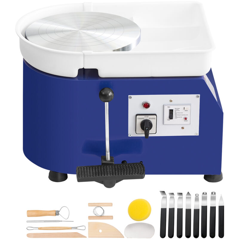 Mophorn - Töpferscheibe Keramik Rad Maschine 350 w, Elektrische Töpferscheibe Maschine 28 cm 300 U/min Töpferscheibenmaschine, mit Pedal & Schürze
