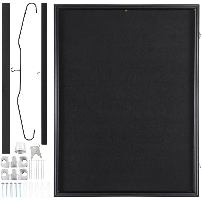 Mophorn-Trikot-Präsentationsrahmen, 23,3x31,2x1,5 Zoll, große, abschließbare Sport-Trikot-Schattenbox mit 98 % UV-geschütztem PC-Glas und