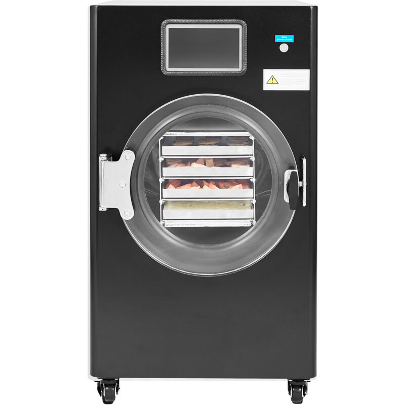 Mophorn Vakuum-Gefriertrockner, 4,8–5,9 kg/Charge, 4-lagige Tabletts, Vakuumpumpe, einstellbarer Timer und Temperaturregelung, für Obst, Gemüse,