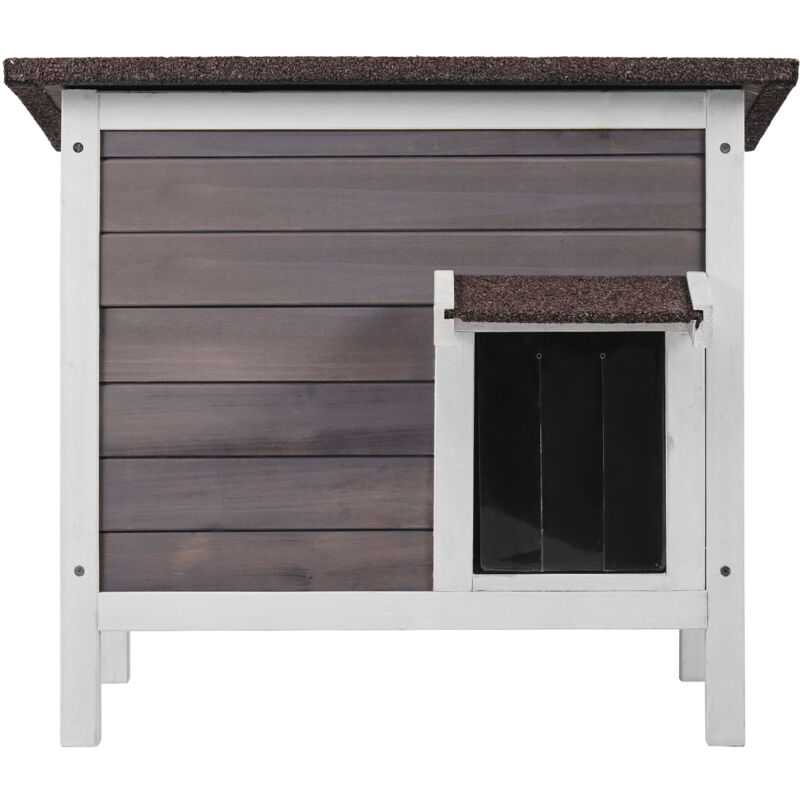 Mophorn - Wetterfestes Katzenhaus von für den Außenbereich,wildes Katzenhaus für mehrere Katzen,Katzen- und Kaninchenhaus für den Außenbereich aus