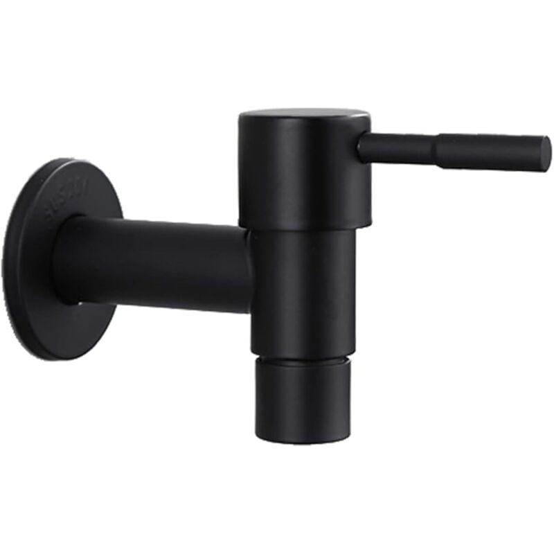 Mopp-Pool-Wasserhahn, Kurzgriff-Wasserhahn für Waschbecken, für Balkon, Wandmontage-Wasserhahn, Edelstahl-Kurzgriff-Wasserhahn für Balkon,