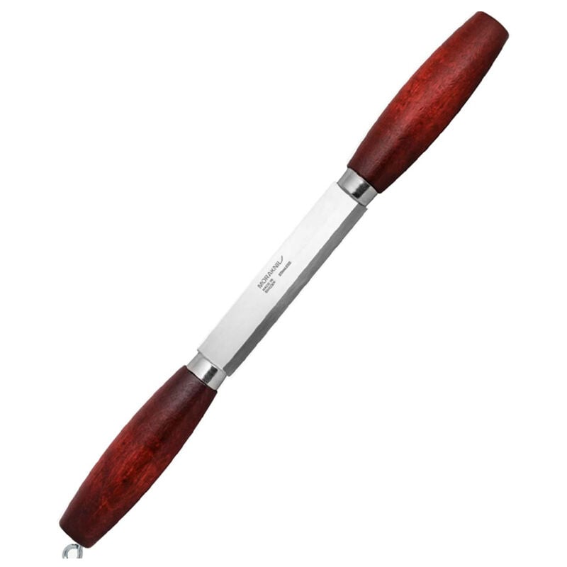 STE-13968 Spaltmesser de Holz Holzspalter mit Klinge de Edelstahl de 11,5 cm de lang, de satiniert mit Double Wood/Red Griff - Morakniv