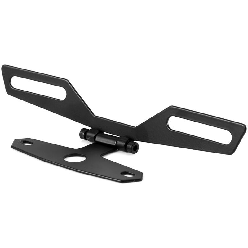 Motorrad ATV Dual Sport Kennzeichen Rücklicht Halterung Aluminium Metall Schwarz