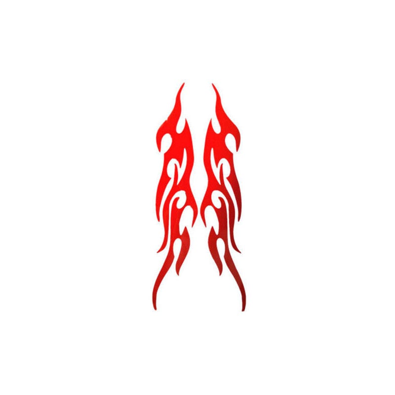 Motorrad-Flammen-Aufkleber, Hot-Rod-Feuer-Aufkleber, Tribal-Flamme, leuchtende Retro-reflektierende Aufkleber, Aufkleber für Motorrad-Fahrradhelm,