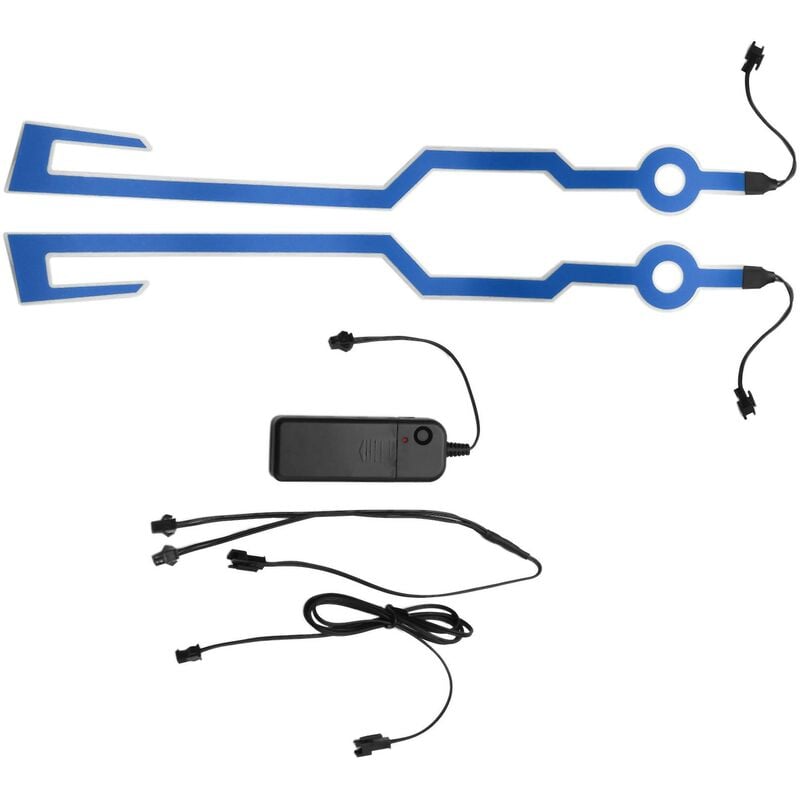 Woosien - Motorrad Helm El Kaltlicht Helm Licht Streifen Nacht Signal Leuchtende Modifizierte Streifen Helm Stic