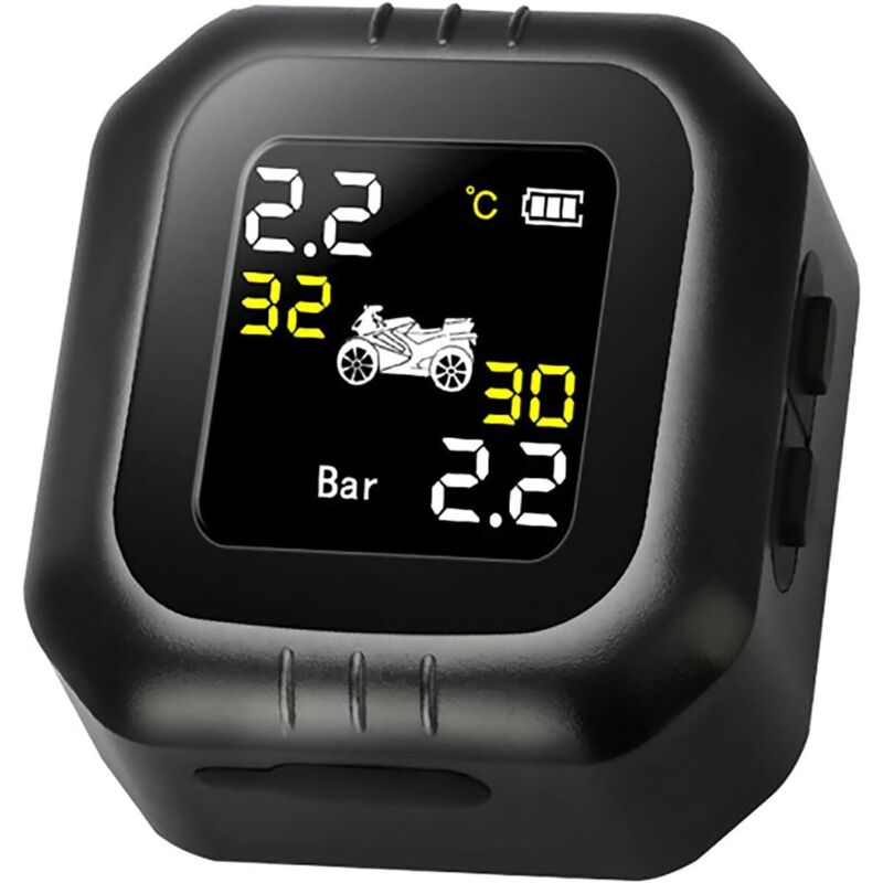 Motorrad-Reifendruckerkennungsmonitor, Lokomotiv-Reifendruckdetektor, drahtloser hochpräziser TPMS-Reifendruckalarm, automatische Überwachung und