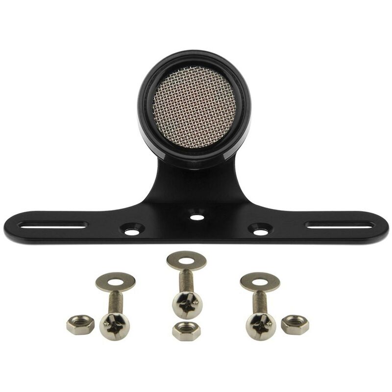 Woosien - Motorrad Retro Led Mesh Grill Rücklicht Kennzeichen Bremse Hinten Stop Signal Beleuchtung Mit Halterung