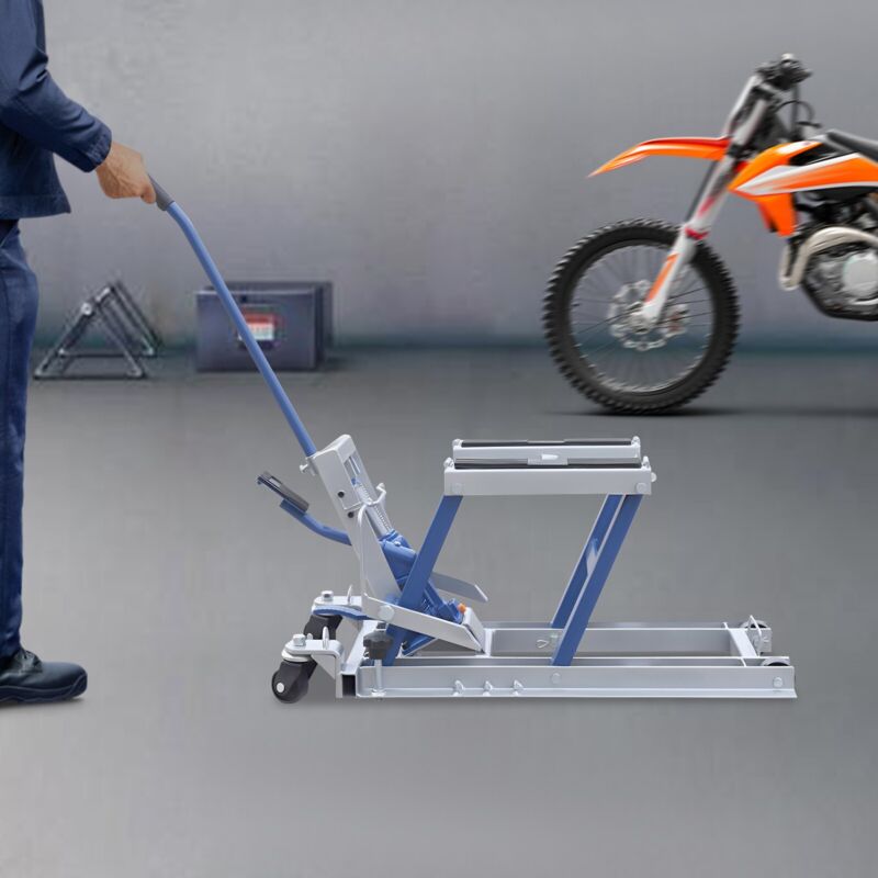Motorradheber Hydraulische Motorradhebebühne ATV Hebebühne Montagebock bis 680kg