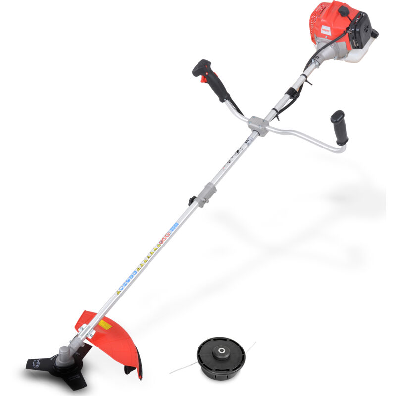 Hecht - Motorsense Freischneider Benzin 43 cm 2 Takt Rasen Gras Kanten Schneider Trimmer