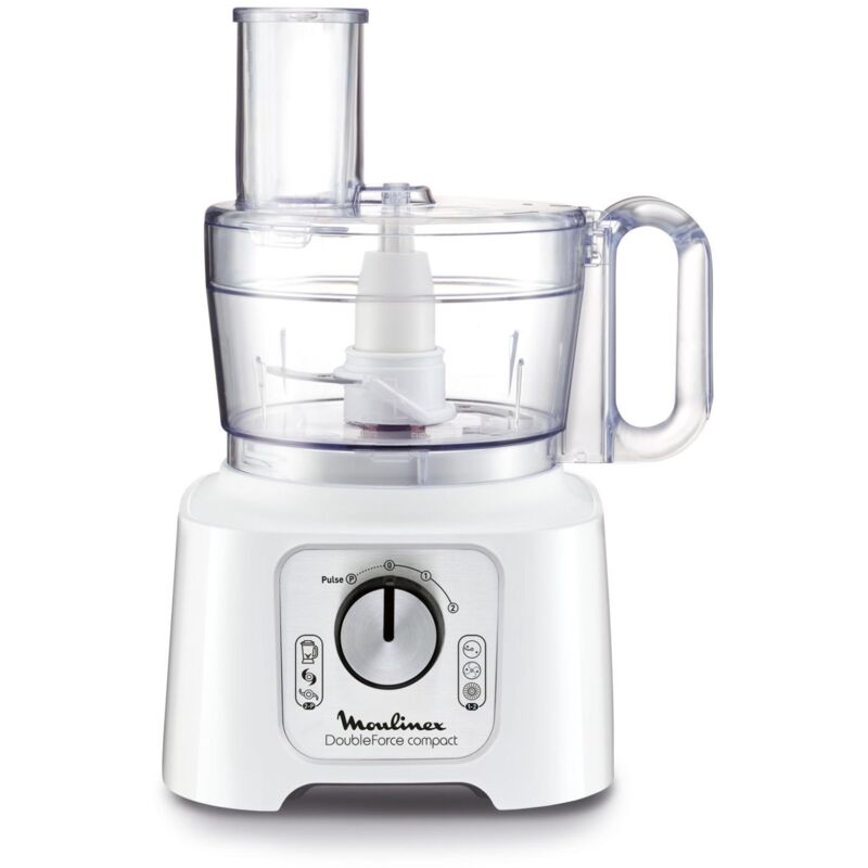 Moulinex FP5441 Küchenmaschine 800 W 2,2 l Weiß, Silber, Grau