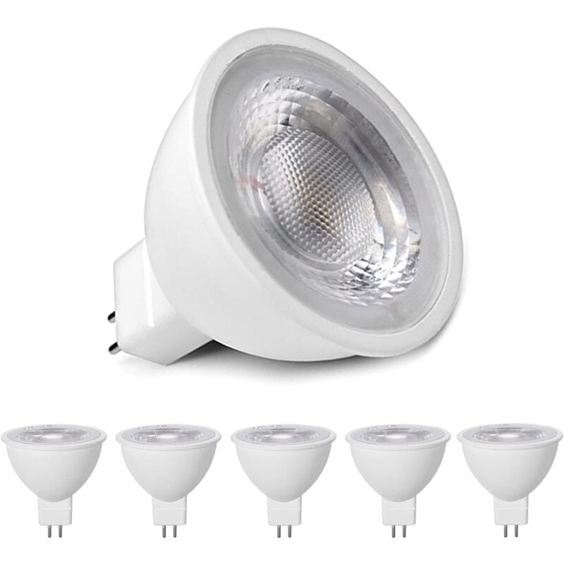 Memkey - MR16 LED-Lampen Warmweiß 3000 k, MR16 GU5.3 led 5 w Ersatz für 50 w 40 w Halogenlampe, 500 lm LED-Leuchtmittel, ac/dc 12 v