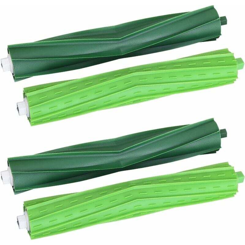 Multi-Oberflächen-Gummibürsten für iRobot i7 i7+ / i7 Plus i8 i8 Plus E5 E6 Roboter-Staubsauger, Rollen-Ersatzteile für Roomba E- und I-Serie