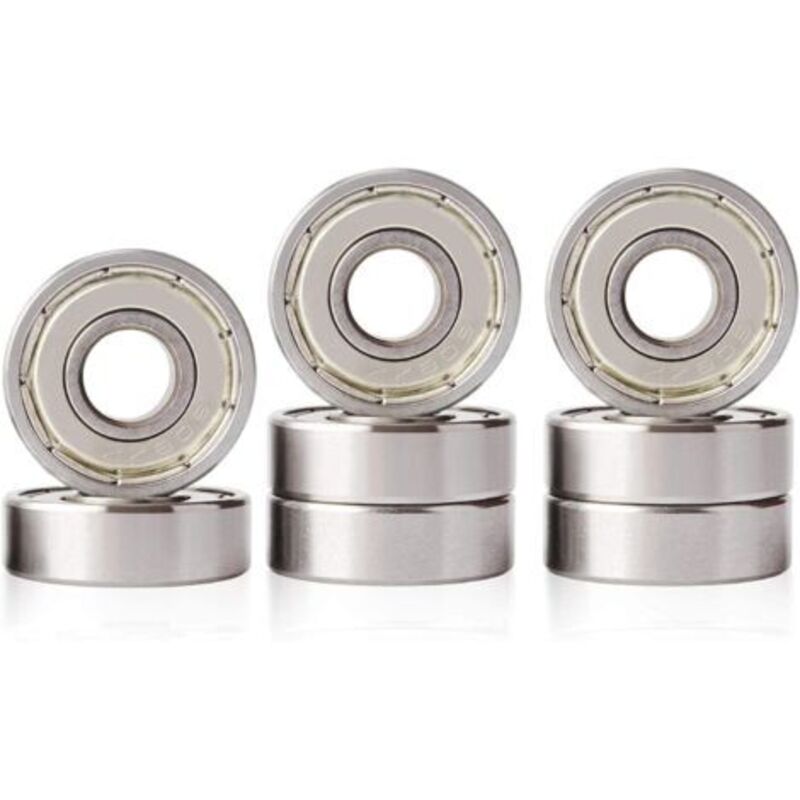 608 ZZ Kugellager für Rollschuhe, Longboards und Rollen, geeignet für ABEC, verwendet für Rollschuhe, Skateboards und Scooter, 8 Stück (8 mm x 22 mm
