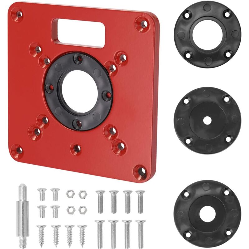 Tonchean - Multifunktionale Router-Tisch-Einlegeplatte, Aluminium-Holzbearbeitungsbänke, Holz-Router-Modelle, Graviermaschine