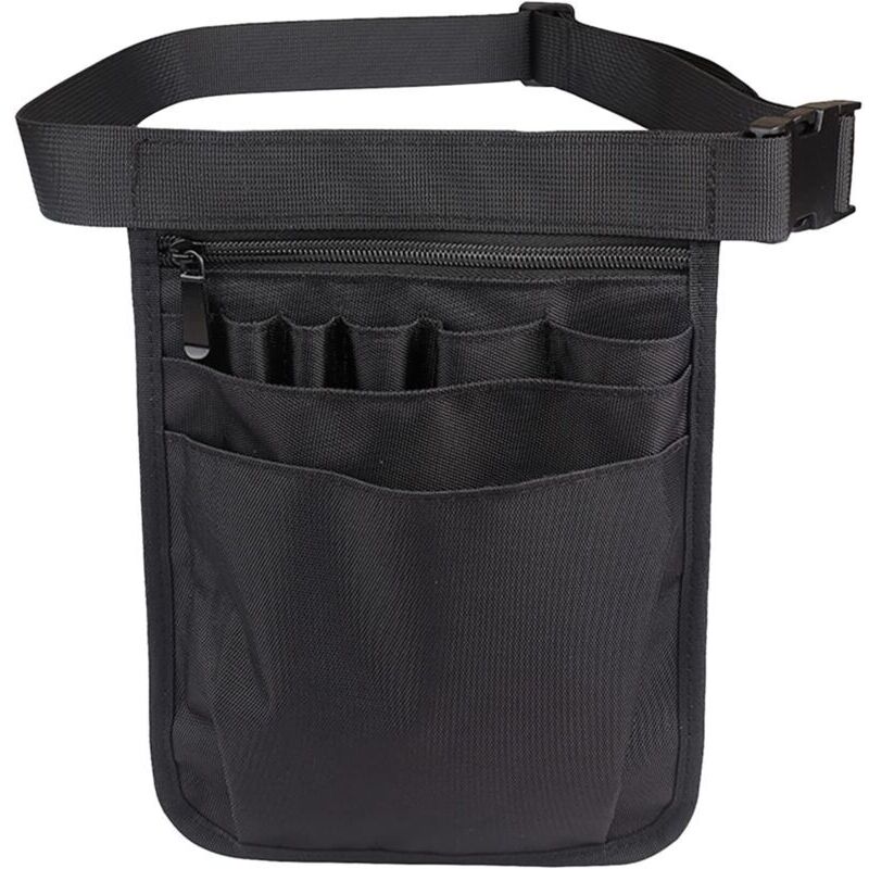 Multifunktionale Werkzeugtasche, Gürtel, Werkzeugbeutel, schwarze Aufbewahrungstasche mit verstellbarem Gürtel für Gärtner